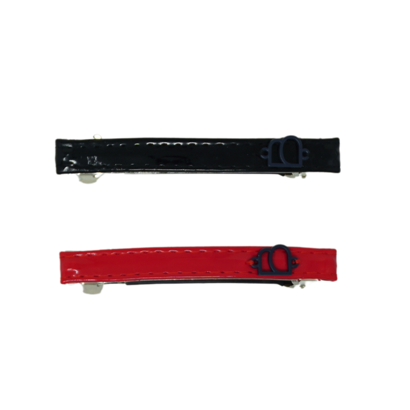 Patent Leather Bar Clip Set