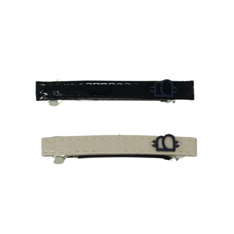 Patent Leather Bar Clip Set