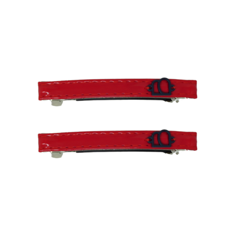 Patent Leather Bar Clip Set