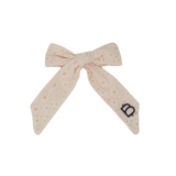 Perforated Floral Lace Medium Bow Clip