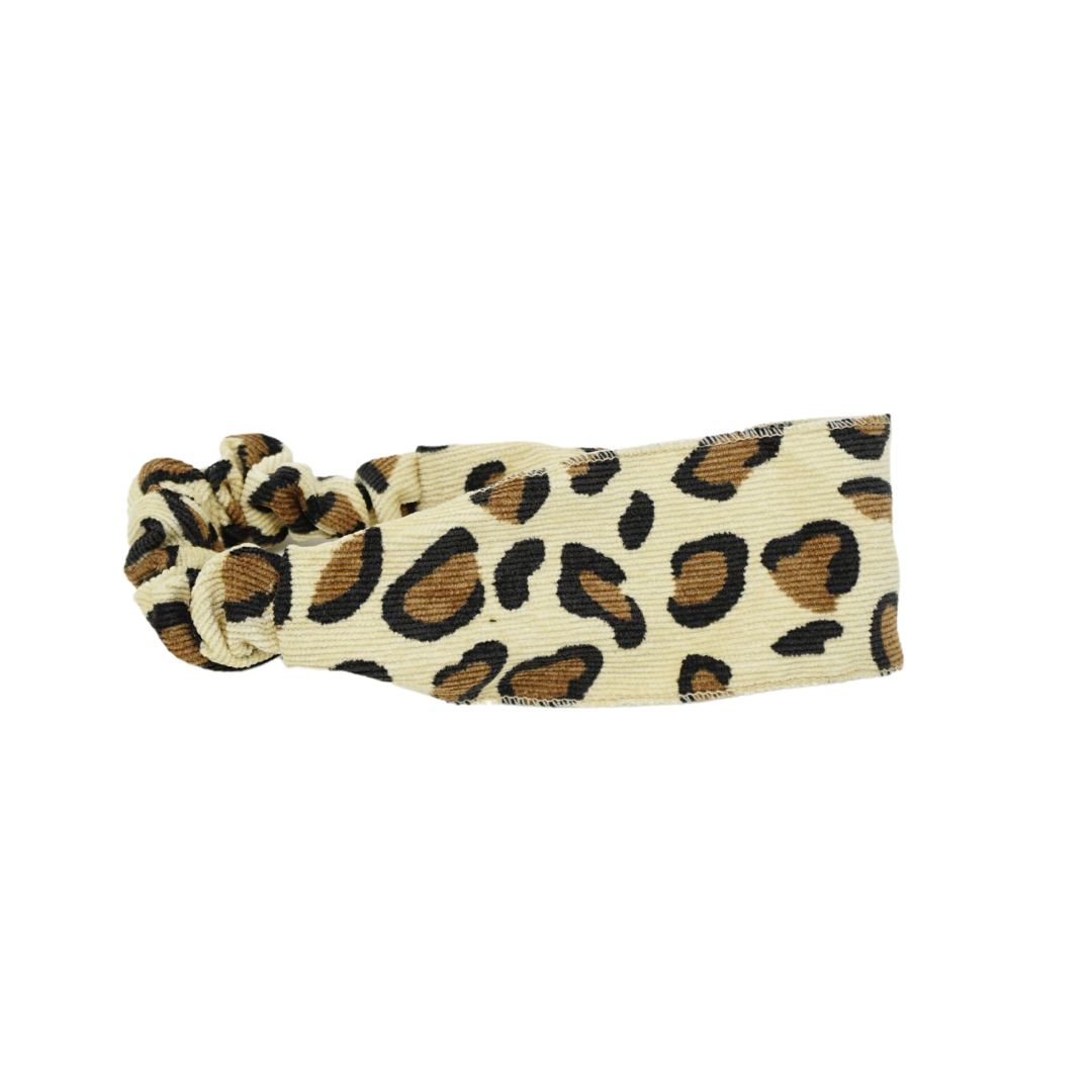Leopard Corduroy Soft Wide Band