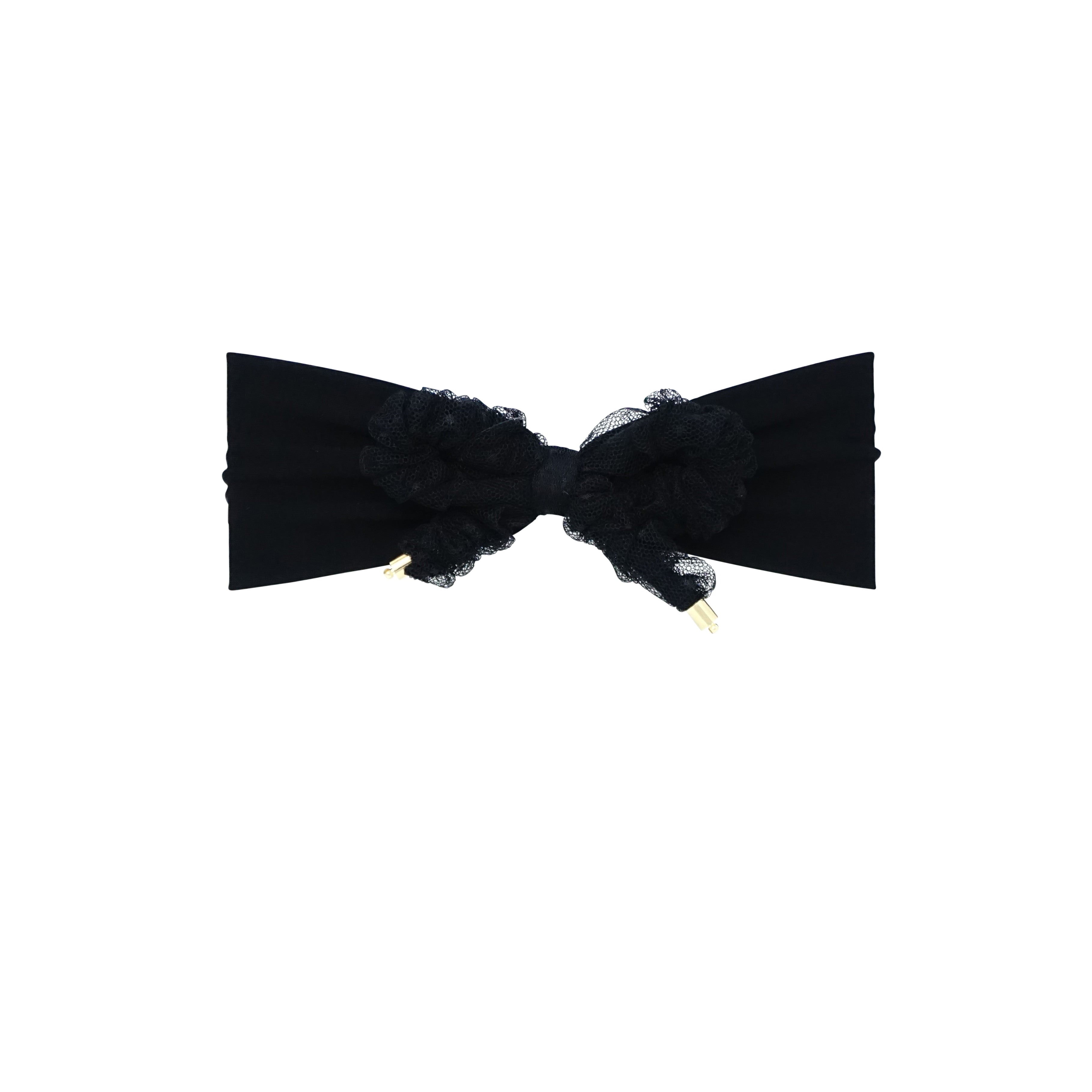 Ruched Tulle Bow Baby Band