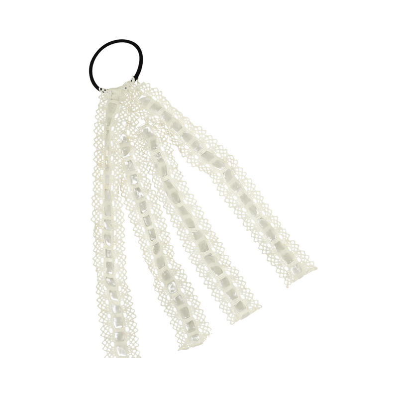 Sheer Lace Hanging Hair Tie