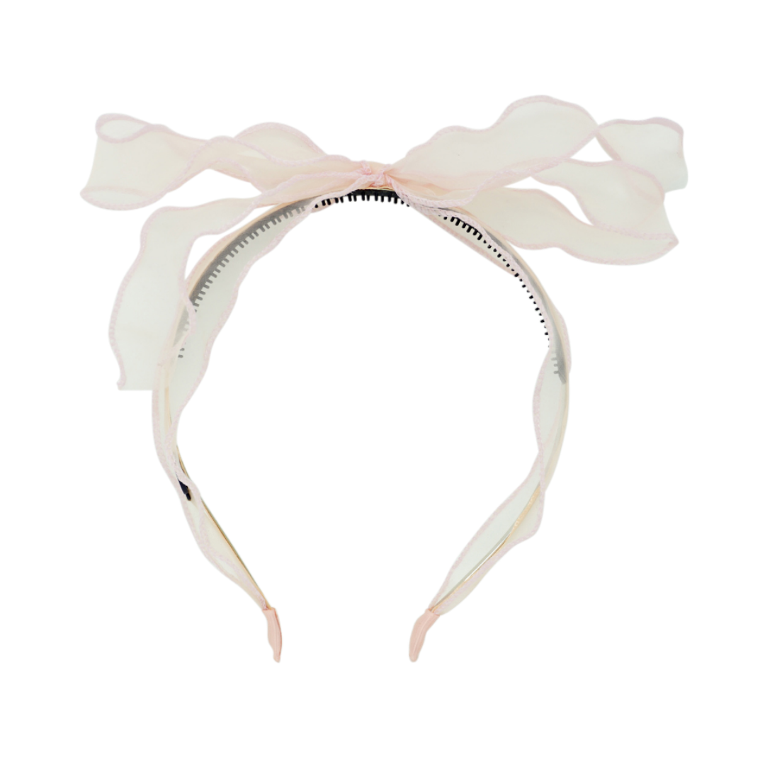 Sheer Organza Elegant Bow Headband