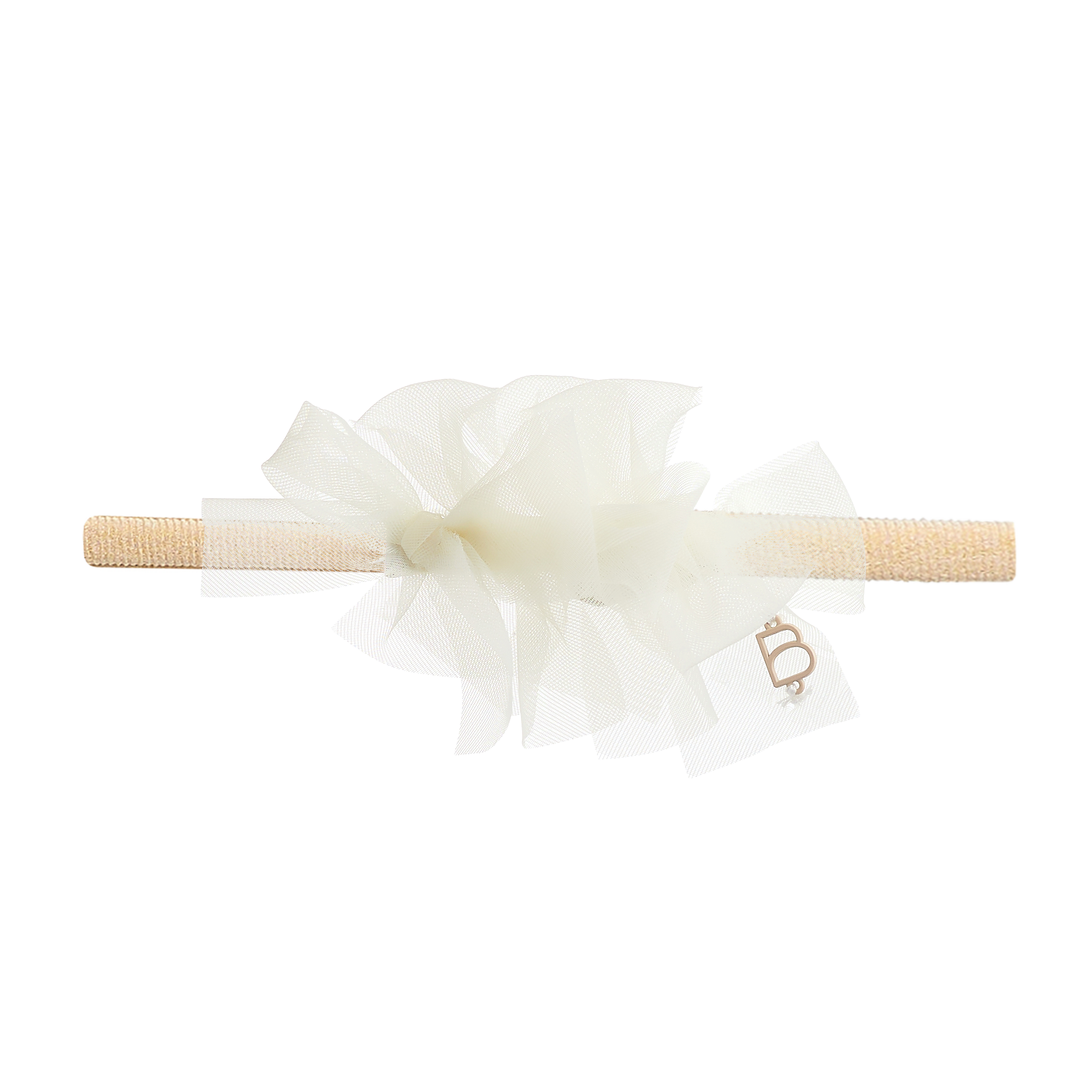 Sheer Organza Gathered Bow Baby Band