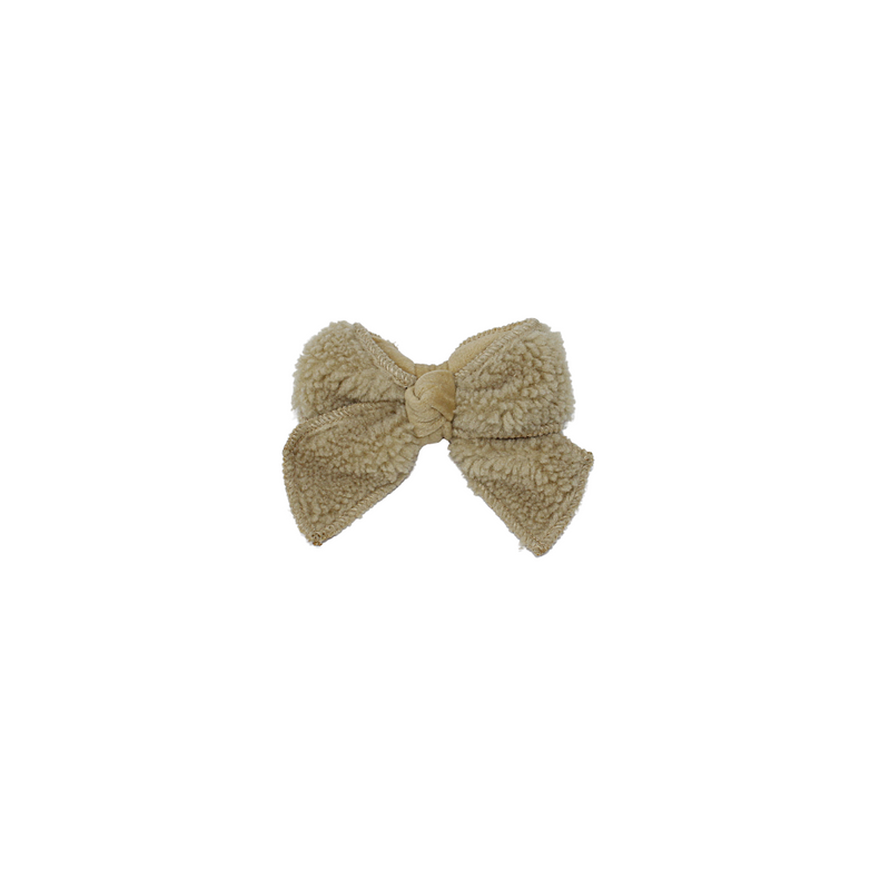 Sherpa & Velvet Hair Clip - Small