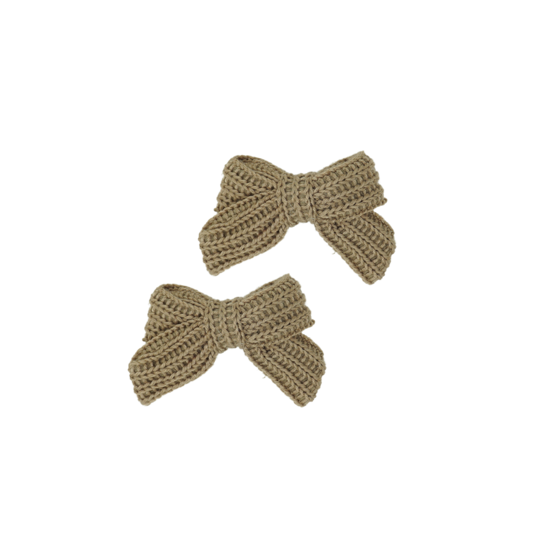 Soft Sweater Knits Mini Bow Clip Set