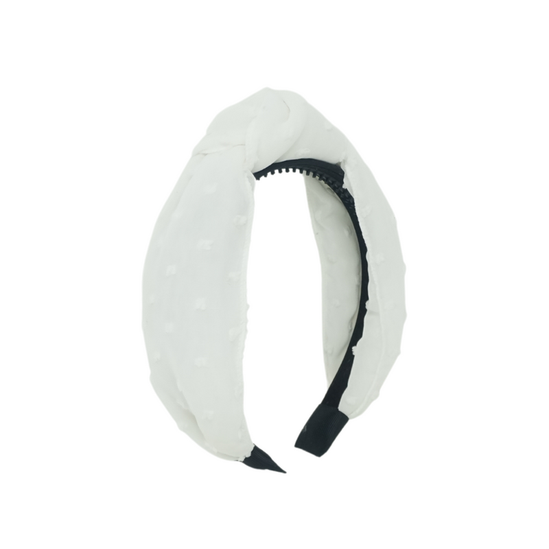 Swiss Dot Knot Headband