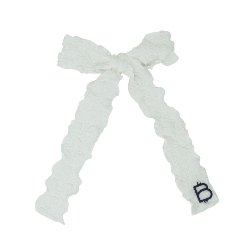 Textured Crepe Ribbons Large Bow Clip
