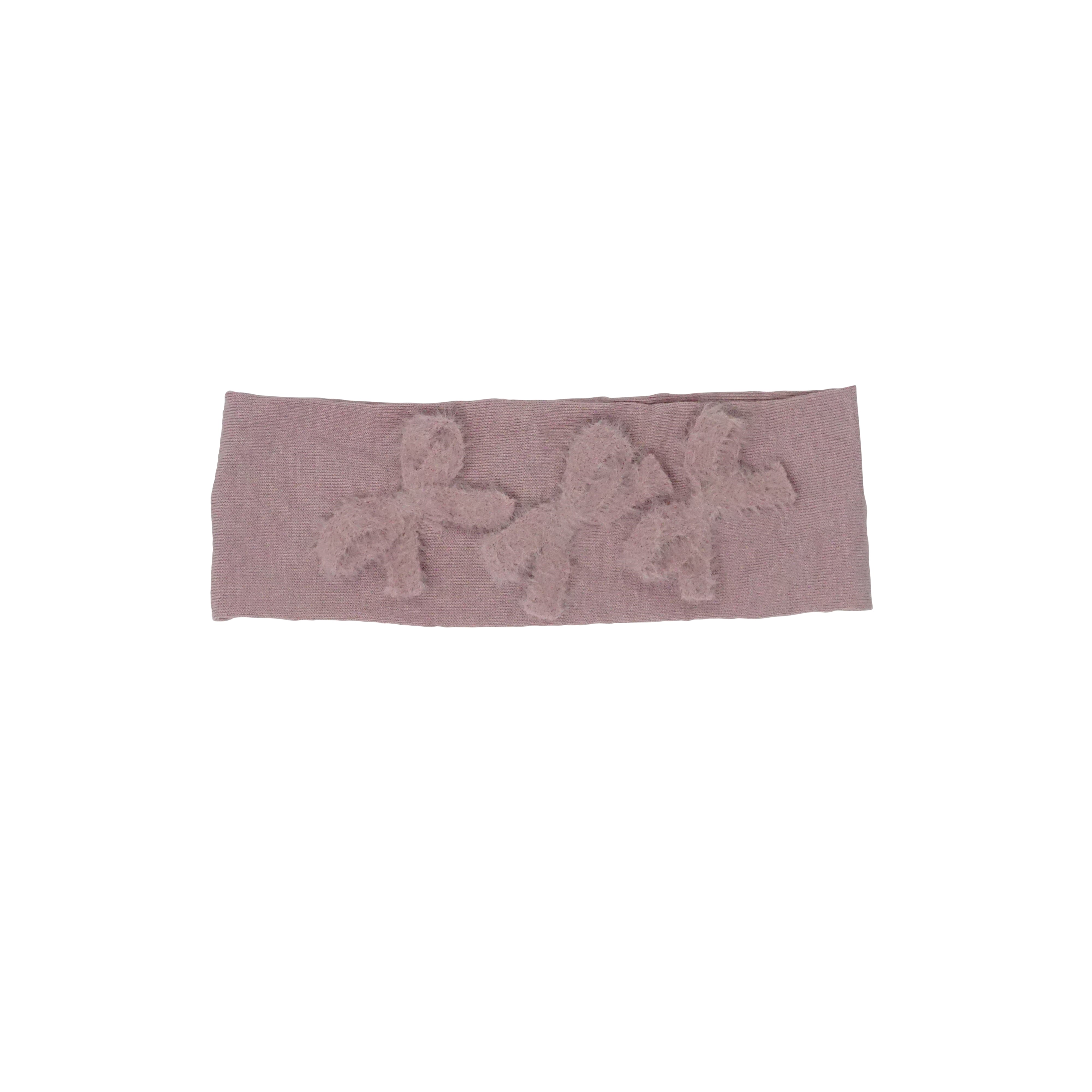 Triple Fur Bow Baby Band