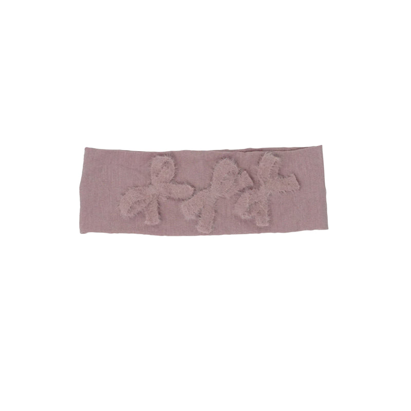 Triple Fur Bow Baby Band