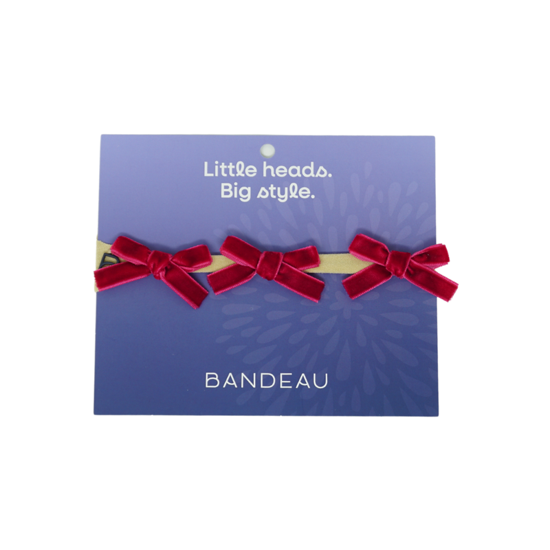 Velvet 3 Bow Baby Band