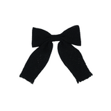 Weave Collection Frayed Edge Medium Bow Clip