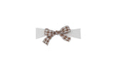 Winter Gingham Classic Bow Baby Band