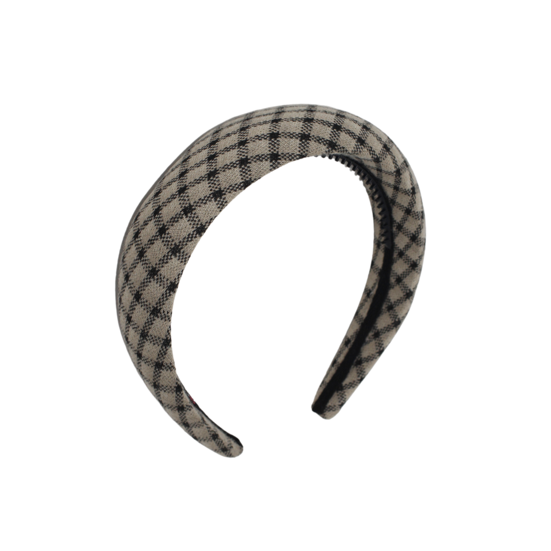 Winter Gingham Padded Headband