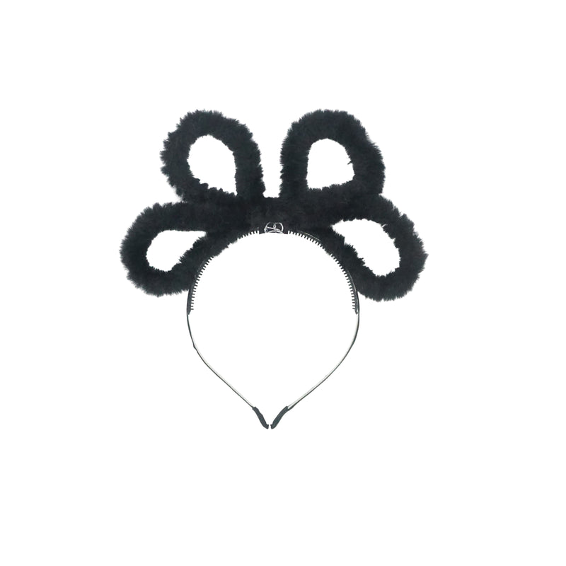 Fur Wired Bow Headband