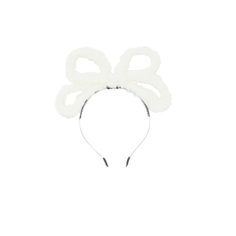 Fur Wired Bow Headband