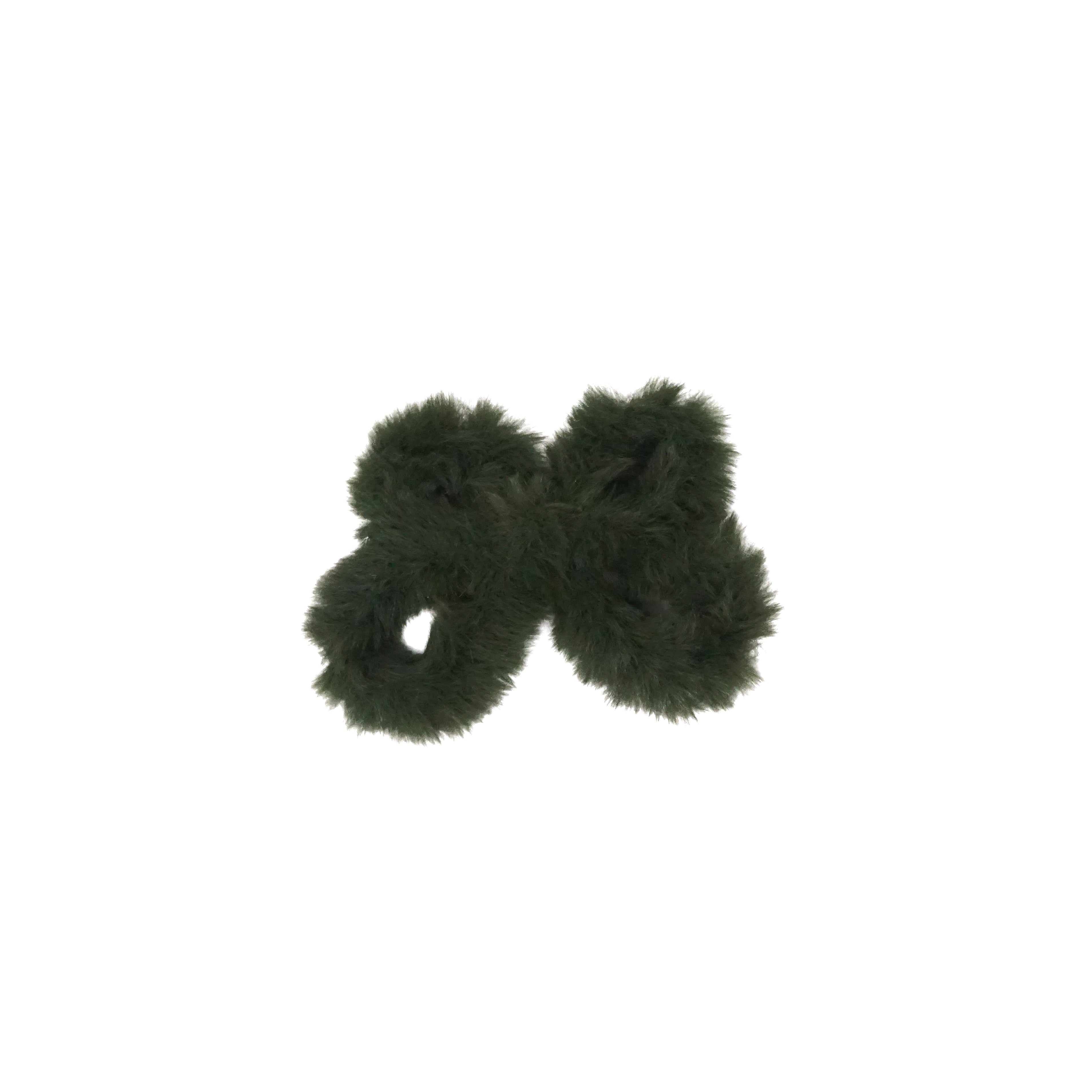 Fur Wired Bow Hair Clip
