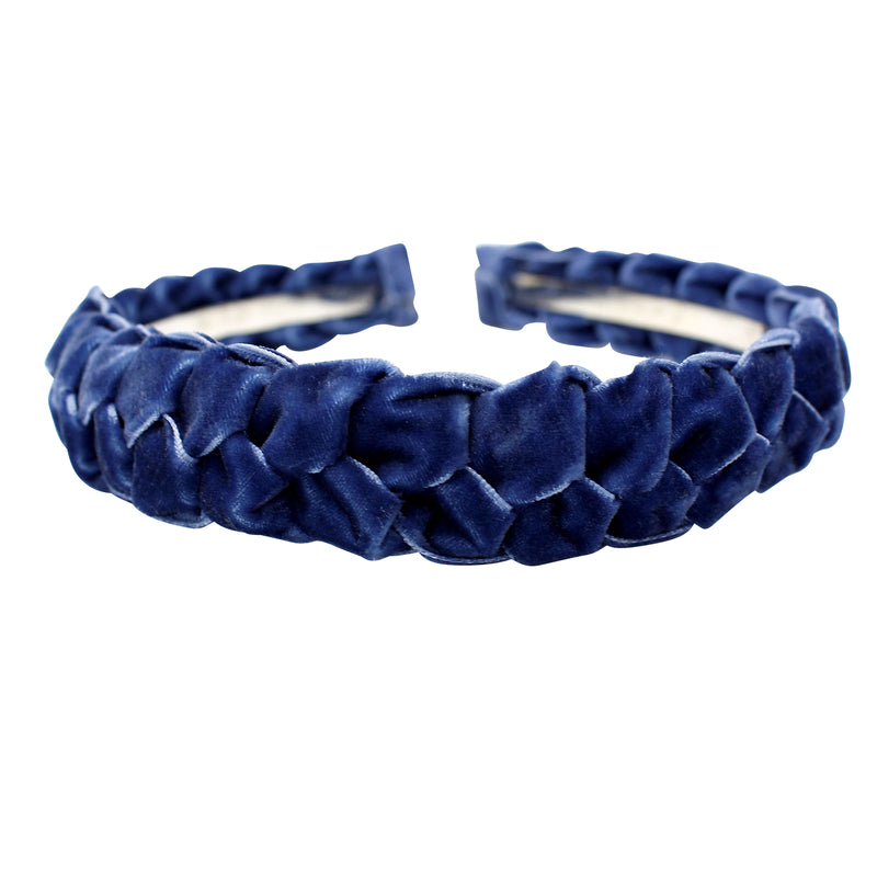 Velvet Braided Slim Headband