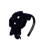 Triple Wool Bow Headband